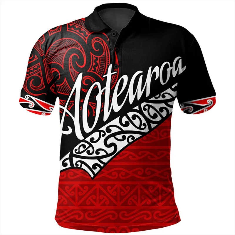 Mens Fashion Rugby Shirts - Polo con estampado 3D de Rugby