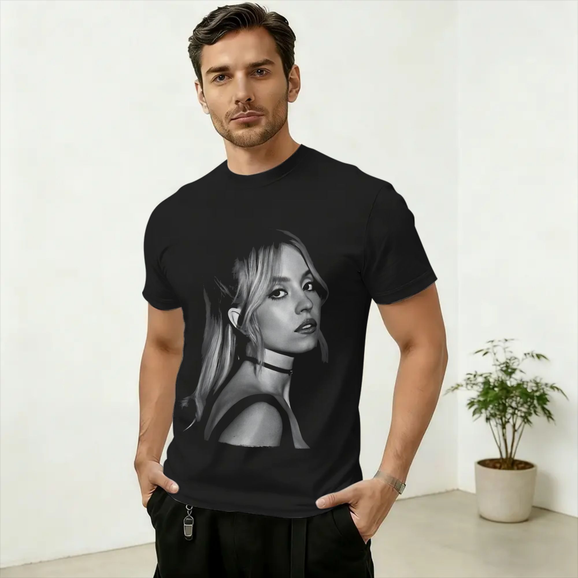 Men'S Fashion Sydney - Camiseta de algodón puro de Sydney