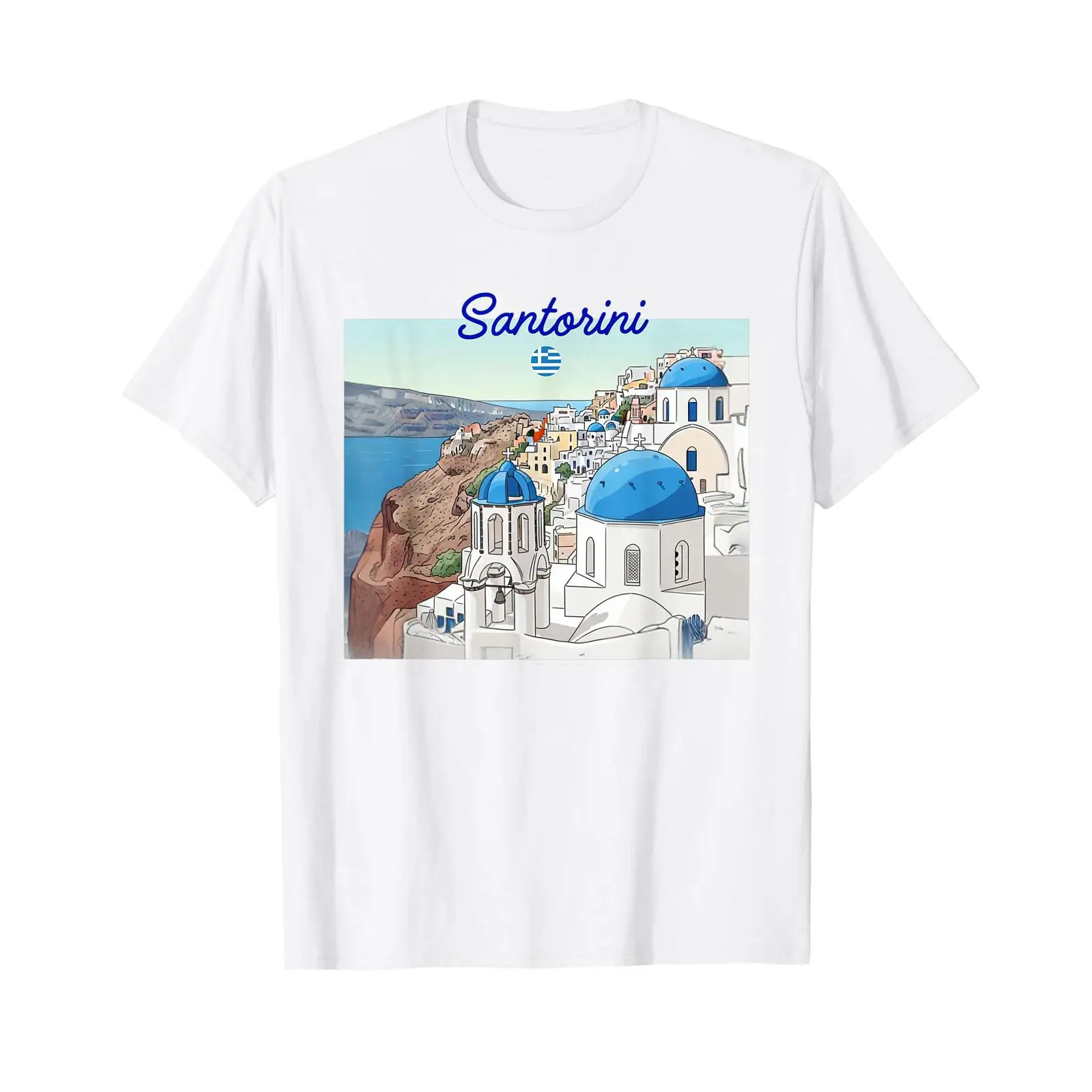 Men'S Fashion Greece - Camiseta con diseño de la bandera