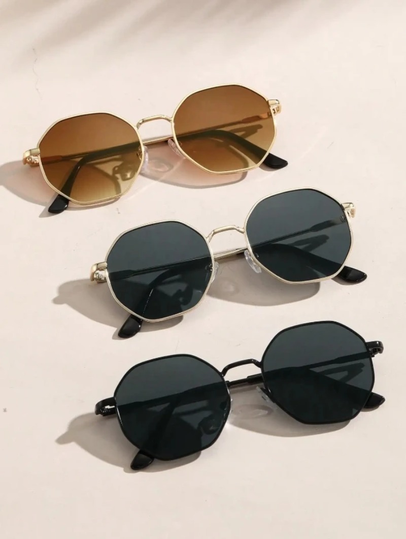 Men'S Fashion Round Glasses - 1/3 Uds. Gafas de sol con
