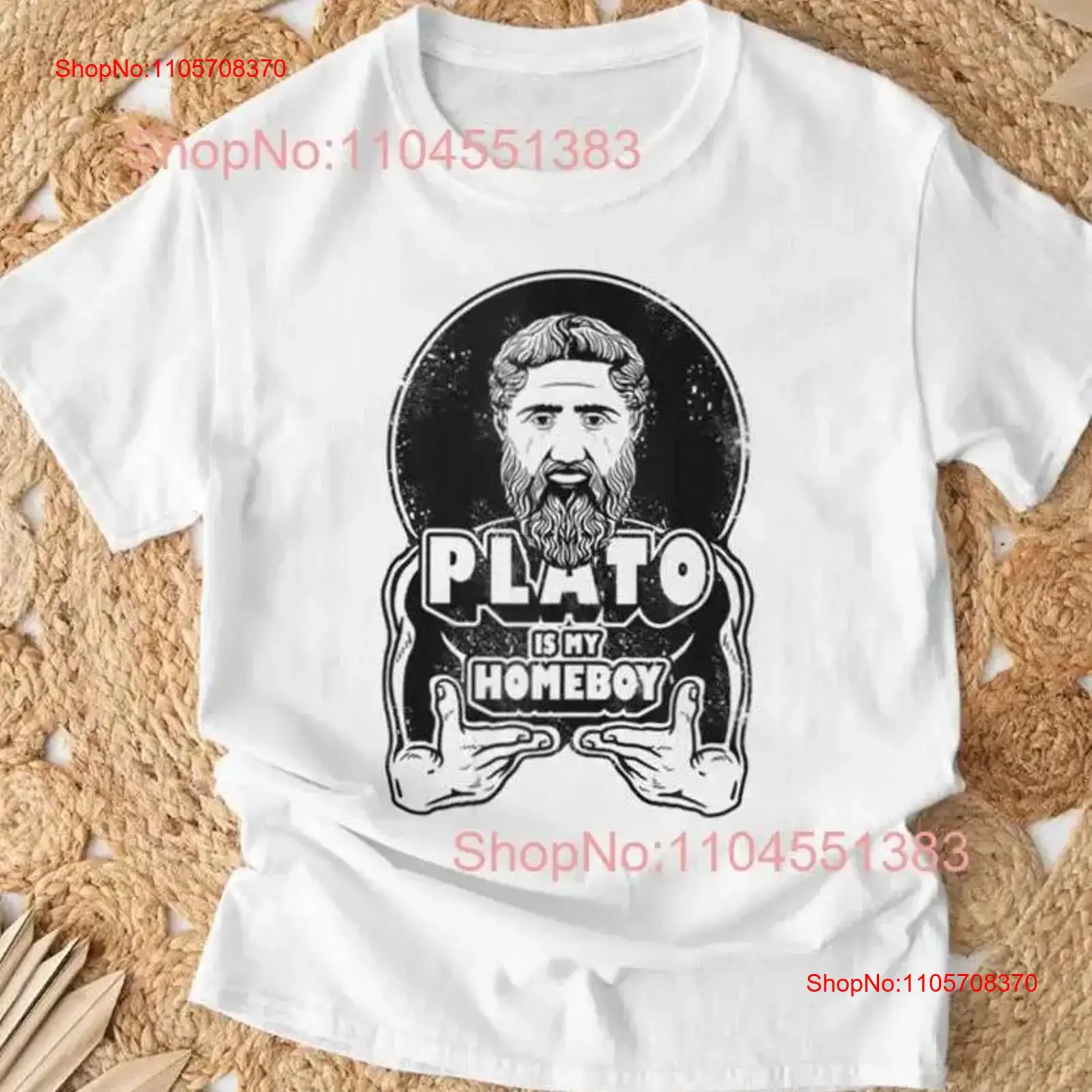 Men'S Fashion Greece - Camiseta con estampado de filosofía 'Plato
