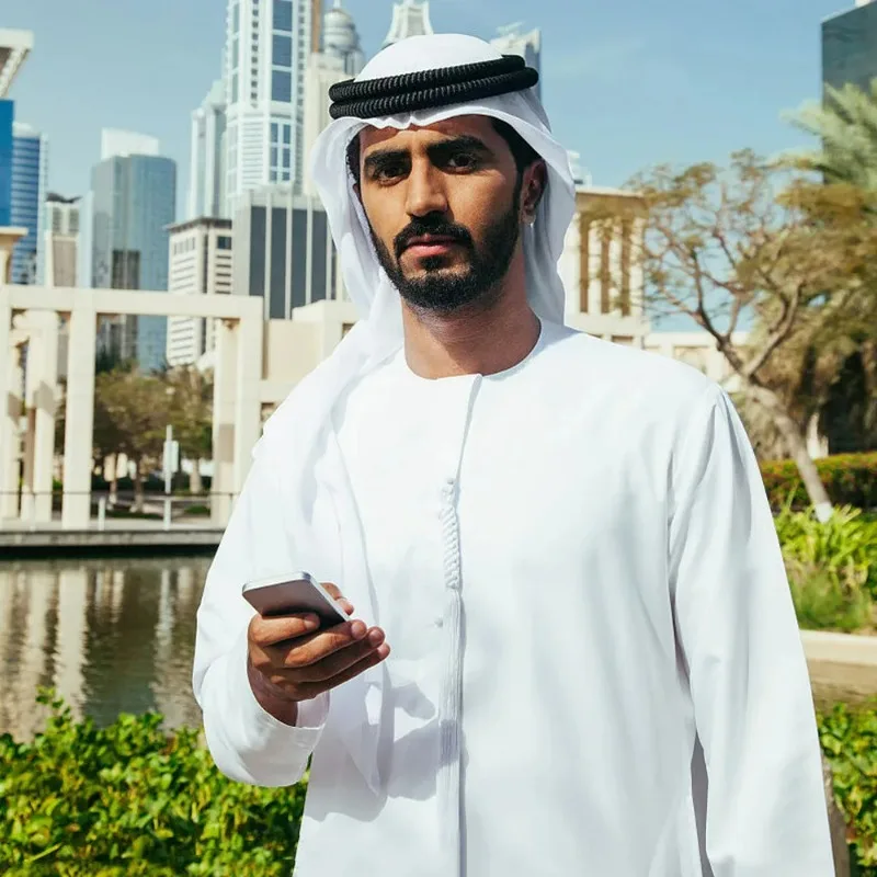 Dubai Men'S Fashion - Conjunto de ropa de Ramadán para