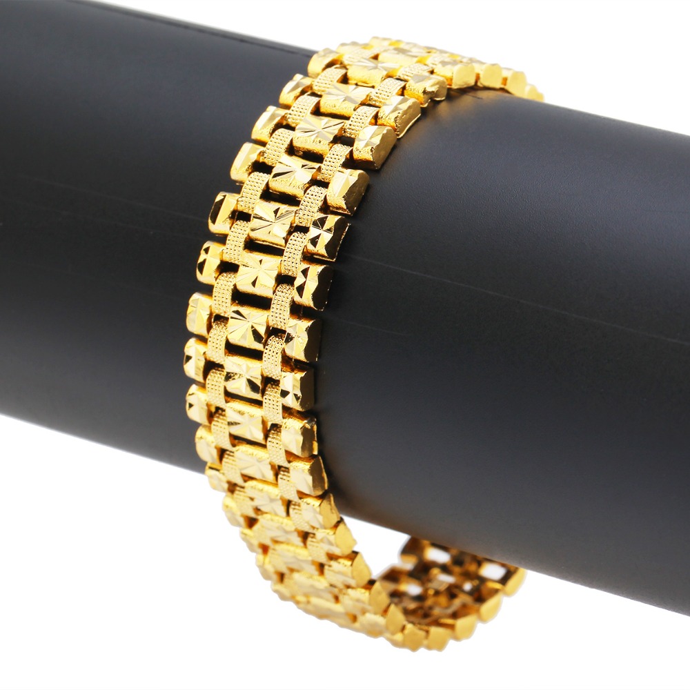 Dubai Men'S Fashion - Pulsera de oro de Dubái para