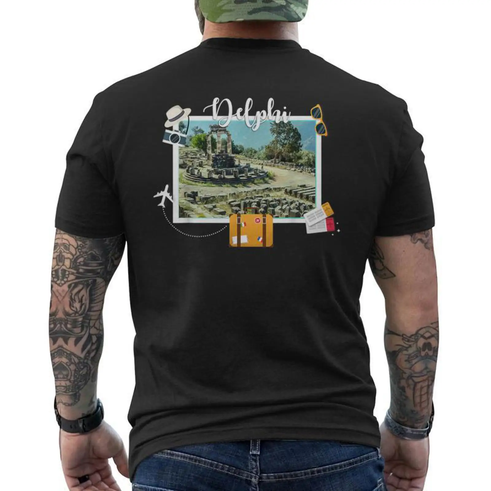 Men'S Fashion Greece - Camiseta de hombre con estampado en