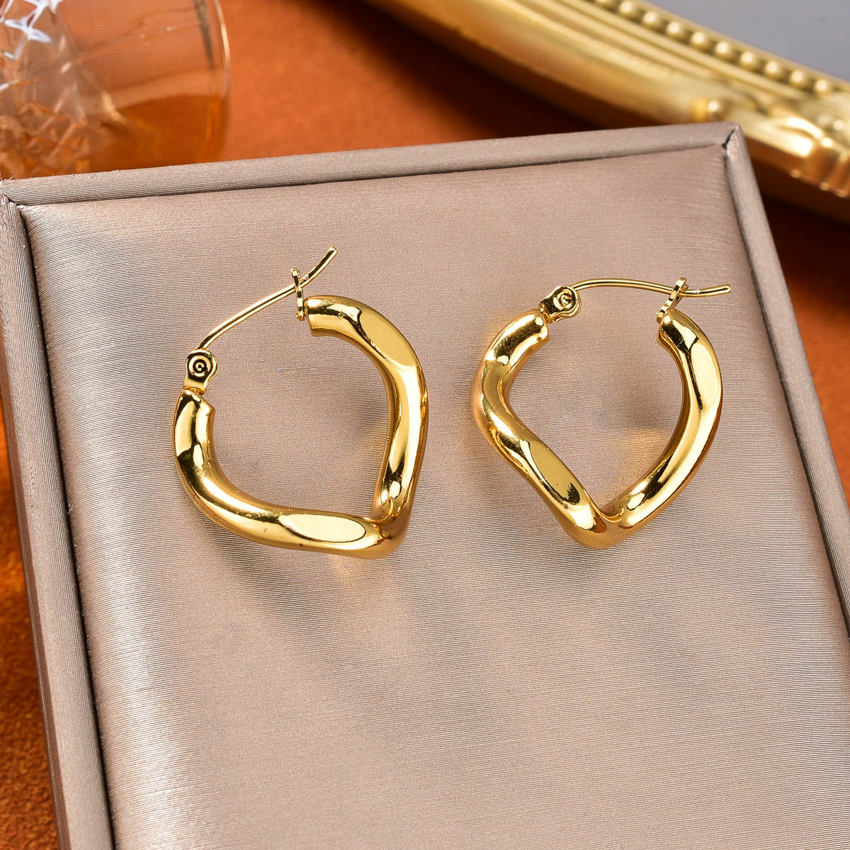 Dubai Men'S Fashion - Nuevos pendientes de acero inoxidable para