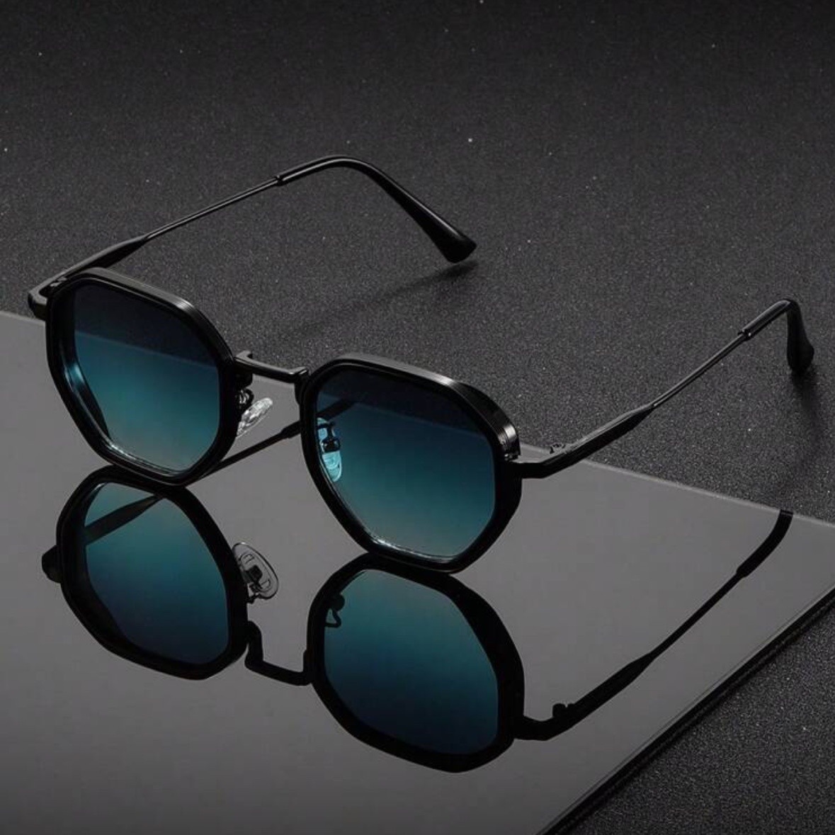 Men'S Fashion Round Glasses - 1 par de gafas de sol