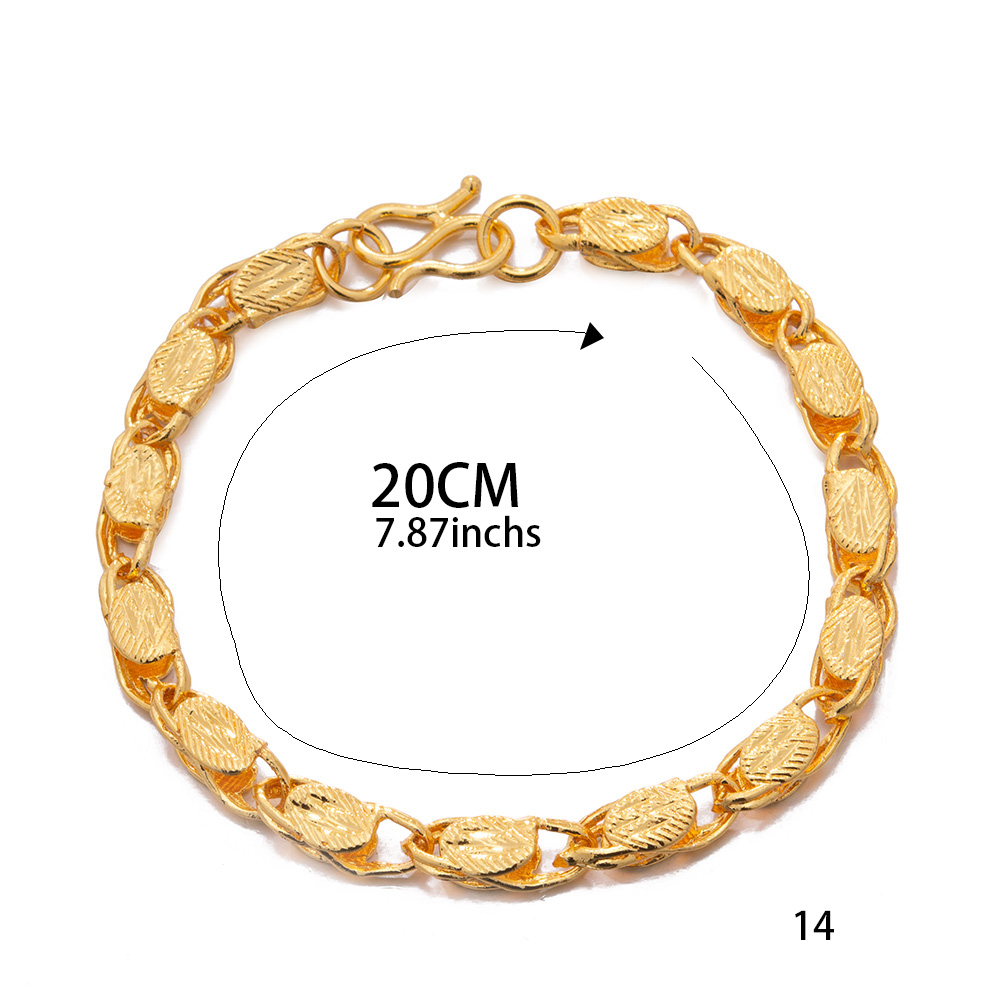 Pulsera de hombre de Color dor - Dubai Men'S Fashion reseña y precio