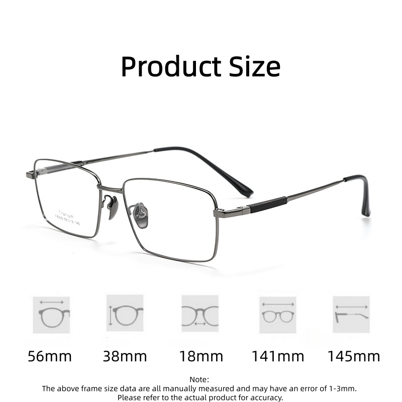Gafas de Titanio Puro Retro FI - Men'S Fashion Glasses 2026 reseña y precio