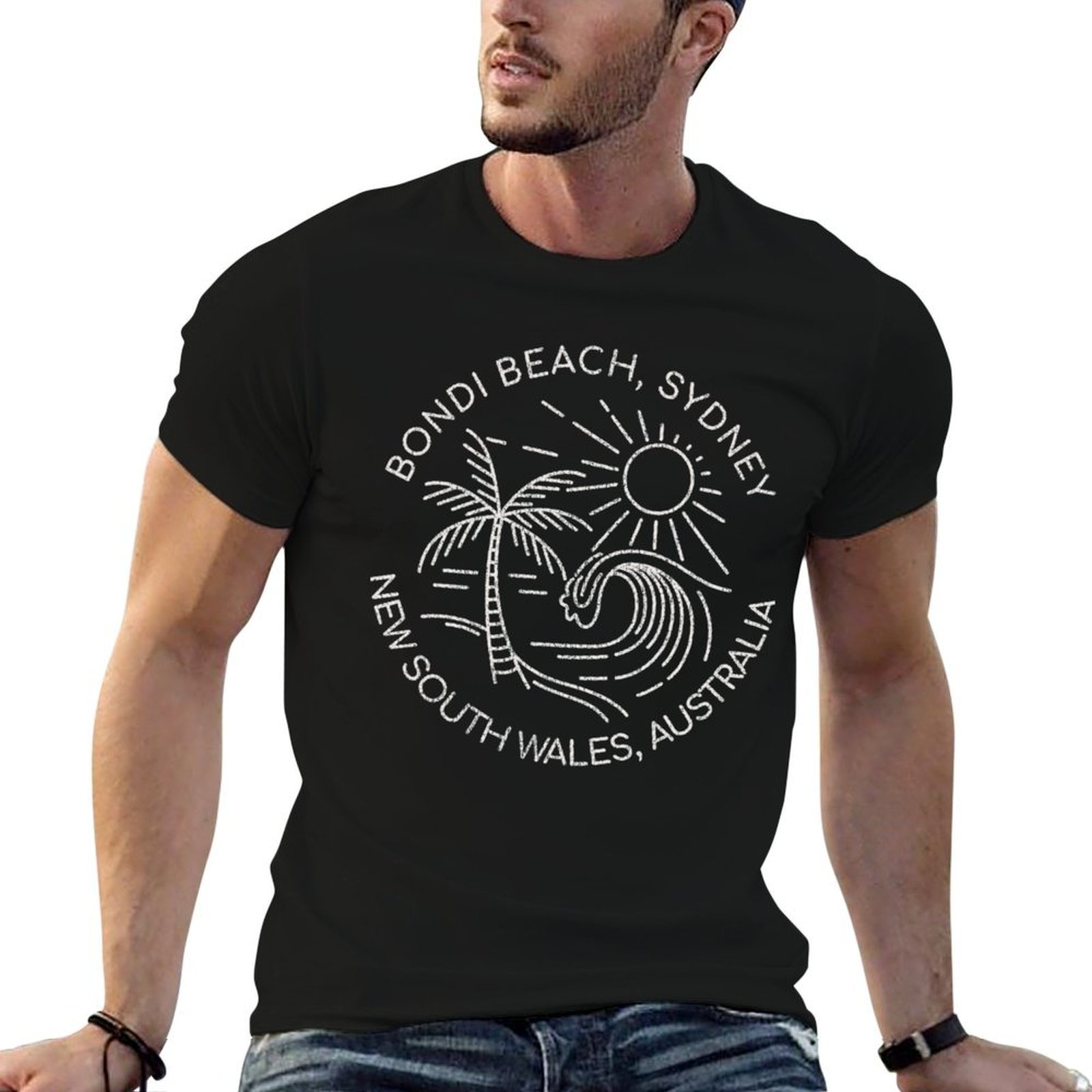 Camiseta Bondi Beach Sydney Au - Men'S Fashion Sydney reseña y precio