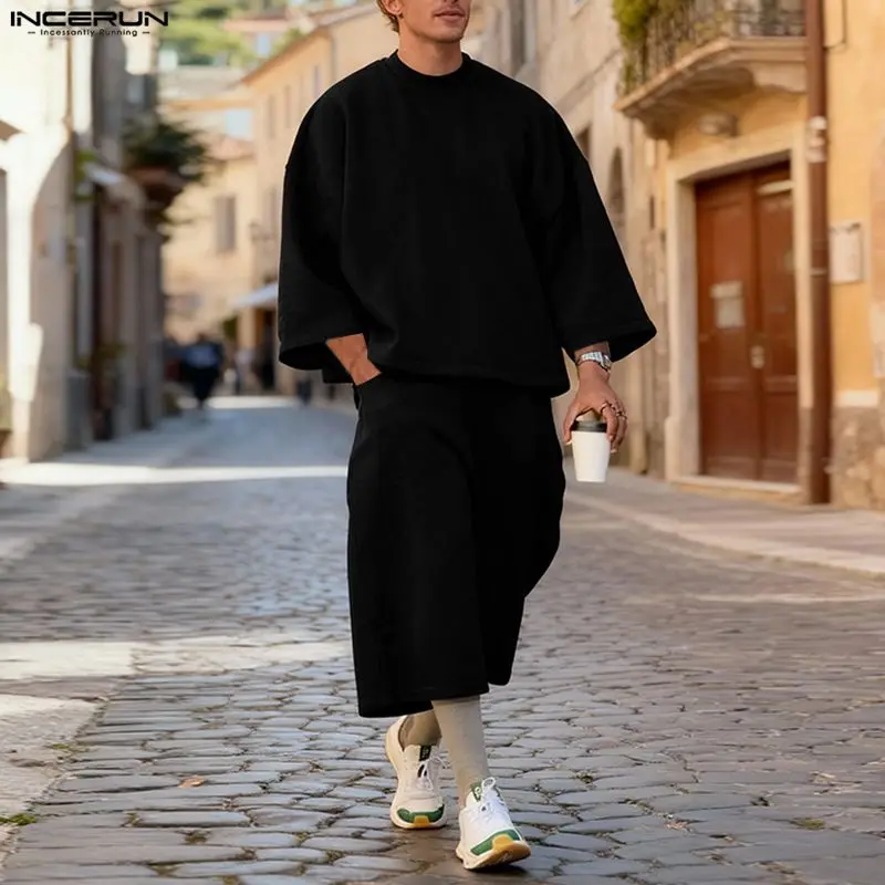 Conjuntos INCERUN para hombre, - Men'S Fashion Loose Pants reseña y precio