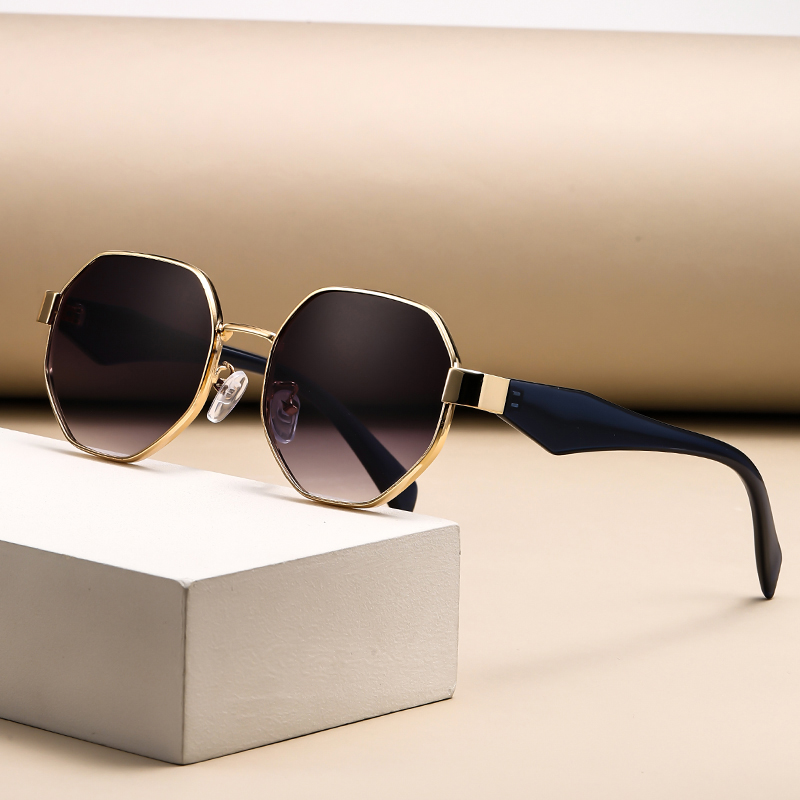 Gafas de sol retro con montura - Men'S Fashion Round Glasses reseña y precio