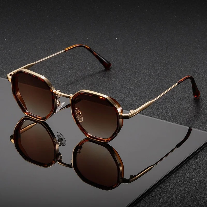 1 par de gafas de sol redondas - Men'S Fashion Round Glasses reseña y precio