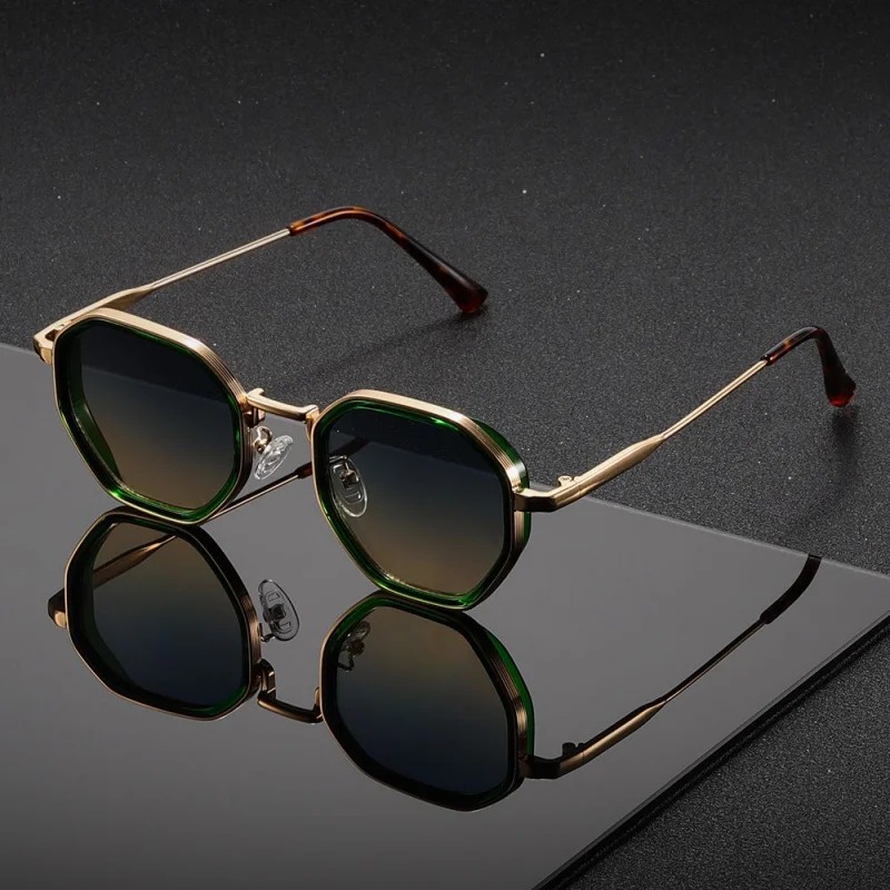 1 par de gafas de sol redondas - Men'S Fashion Round Glasses reseña y precio