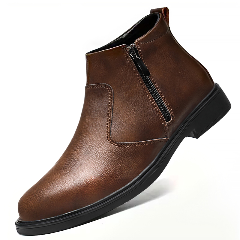 Zapatos de cuero de caña alta  - Chelsea Boots Men reseña y precio