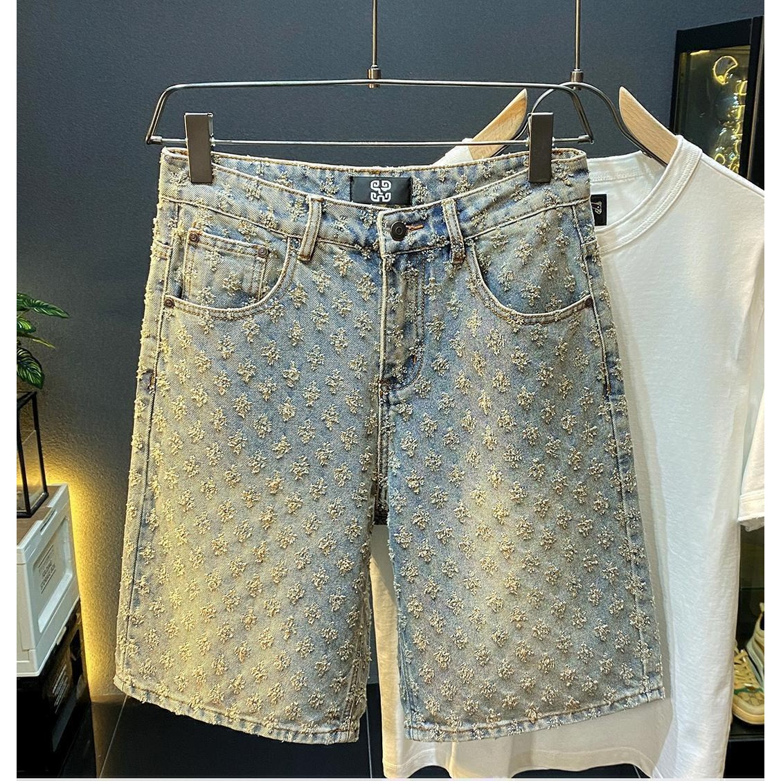 Pantalones Cortos de Mezclilla - Men'S Fashion Loose Pants reseña y precio