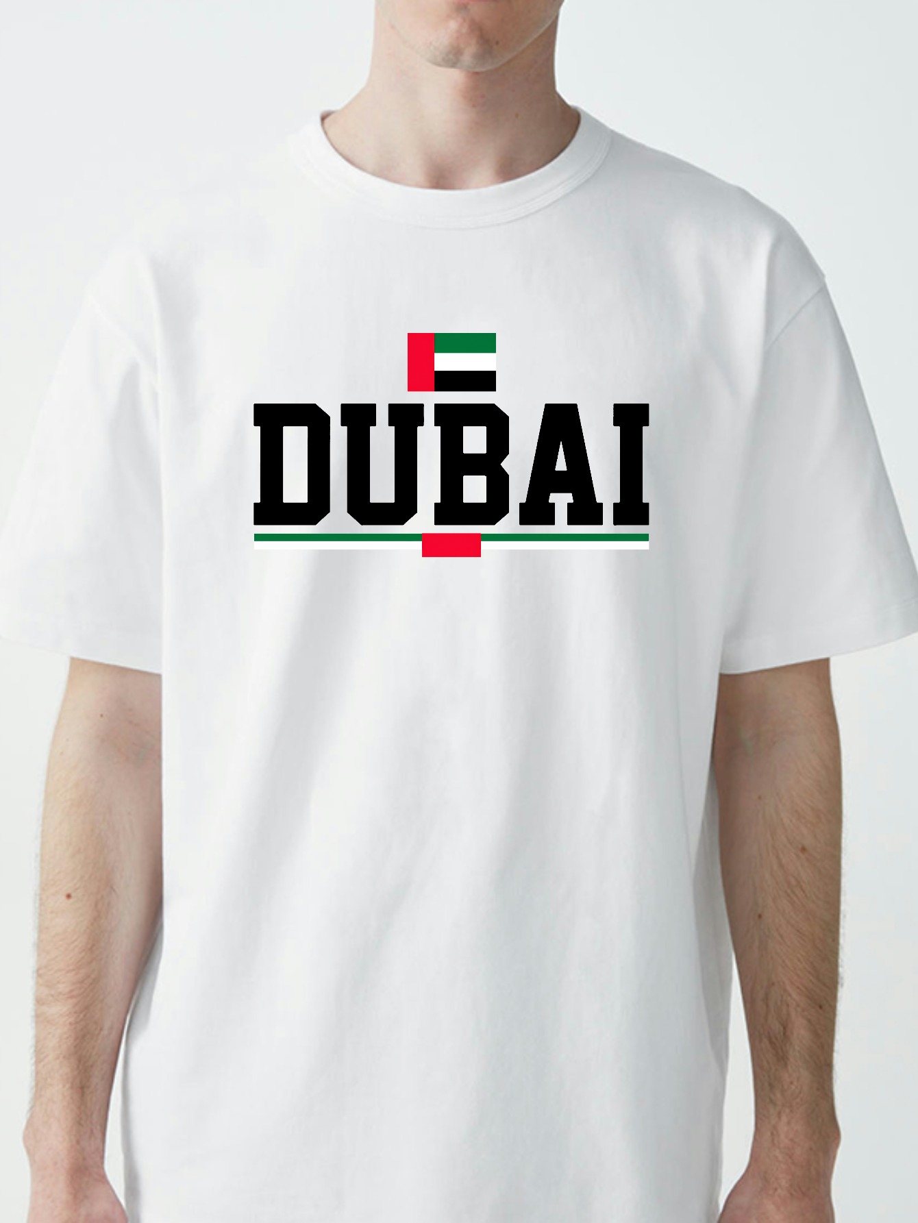 Camiseta con estampado geométr - Dubai Men'S Fashion reseña y precio