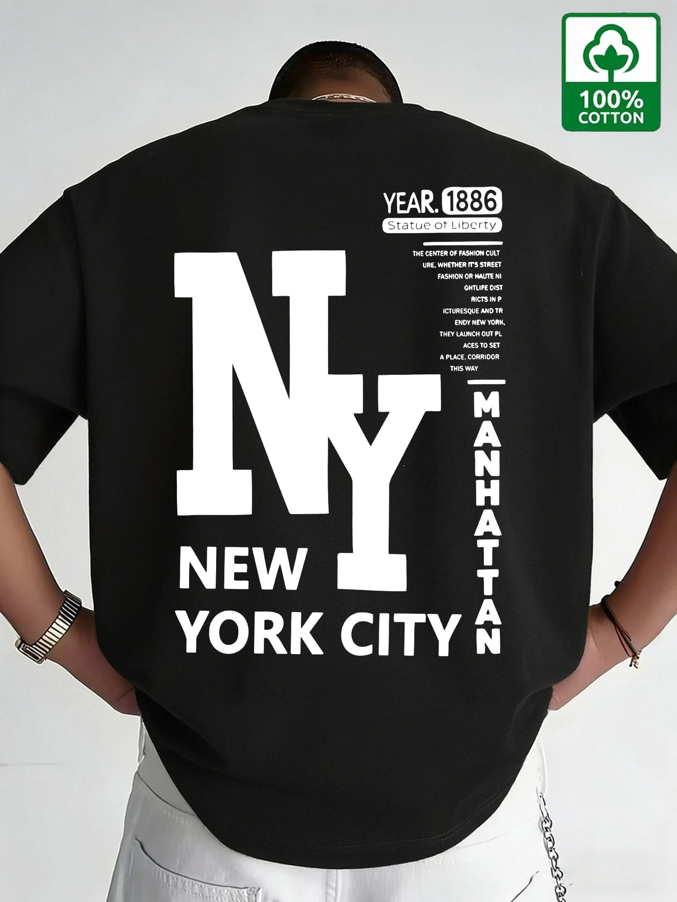 Camiseta de Hombre NYC, Algodó - Men'S Fashion Nyc reseña y precio