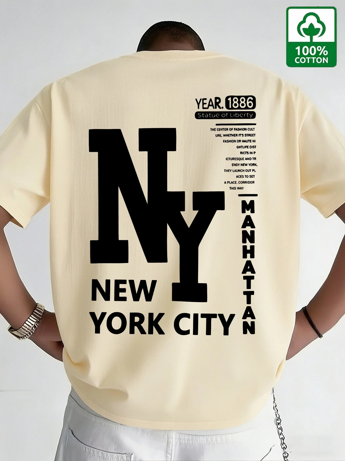 Camiseta de Hombre NYC, Algodó - Men'S Fashion Nyc reseña y precio