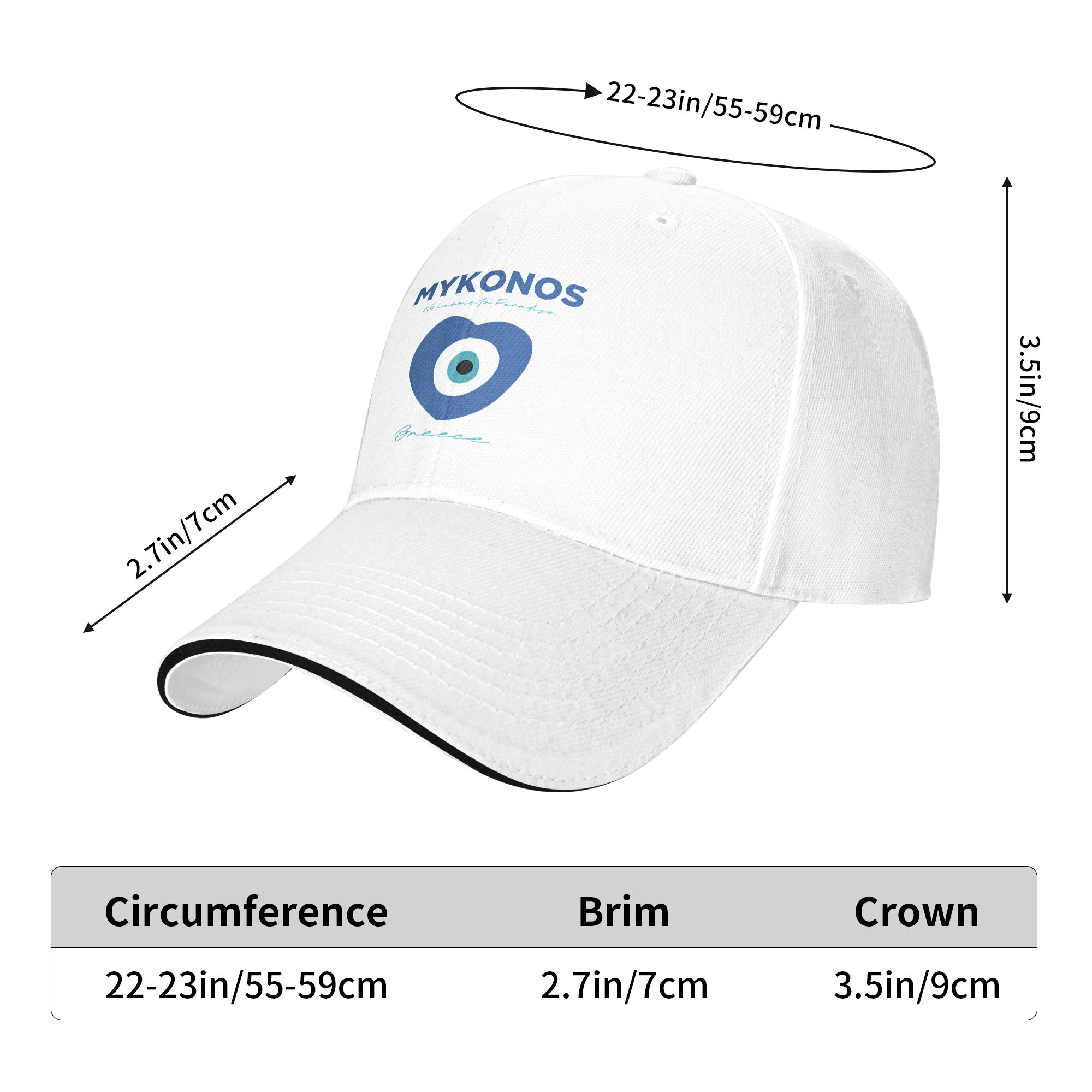 MYKONOS-GREECE Gorra de béisbo - Men'S Fashion Greece reseña y precio