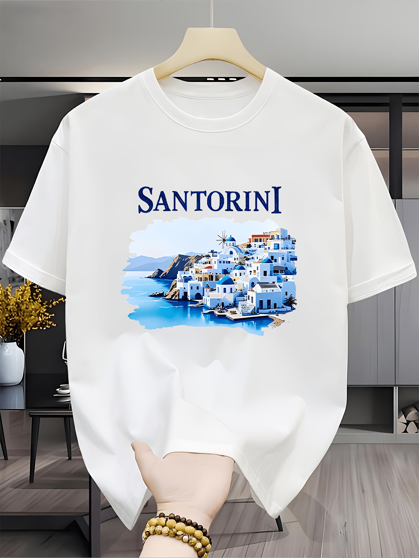 Camiseta Vintage con paisaje d - Men'S Fashion Greece reseña y precio
