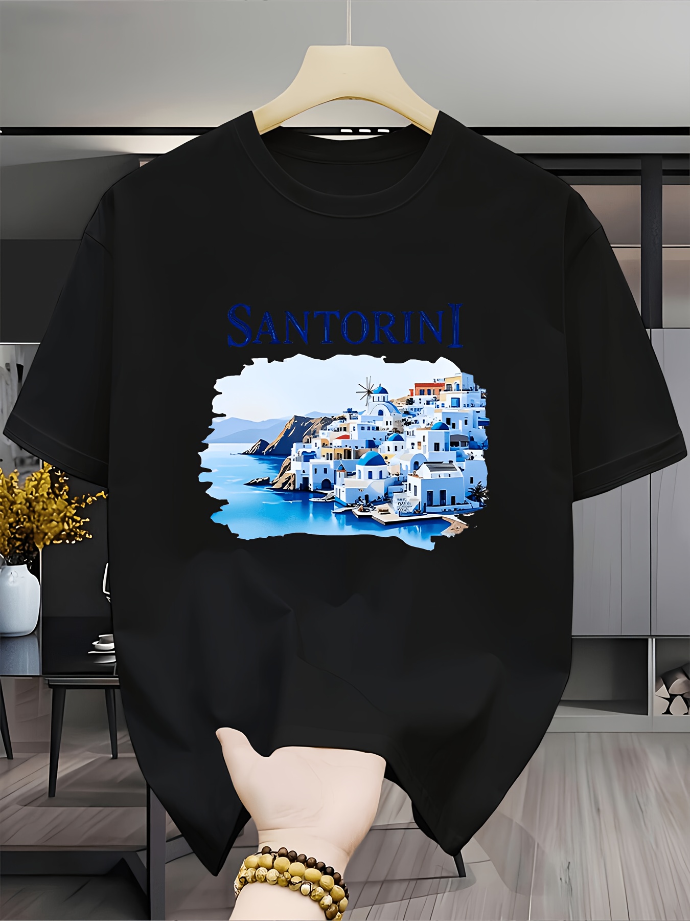 Camiseta Vintage con paisaje d - Men'S Fashion Greece reseña y precio