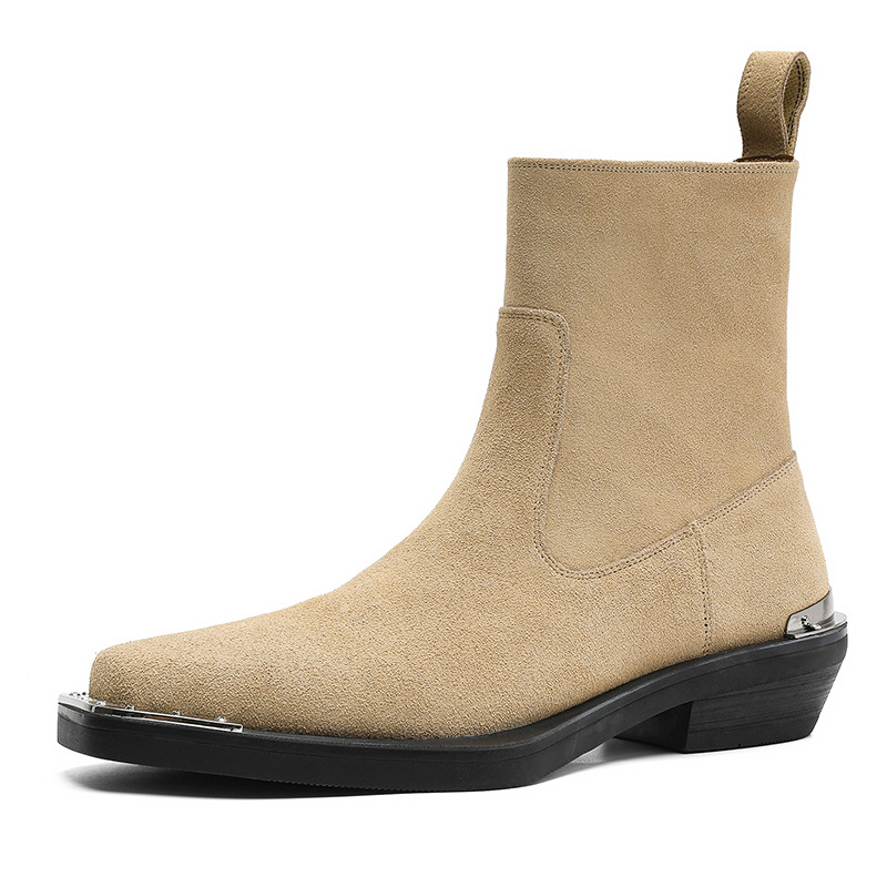Botas de cuero de gamuza de va - Chelsea Boots Men reseña y precio