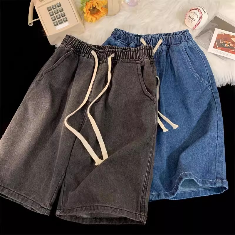 Pantalones Cortos de Mezclilla - Men'S Fashion Loose Pants reseña y precio