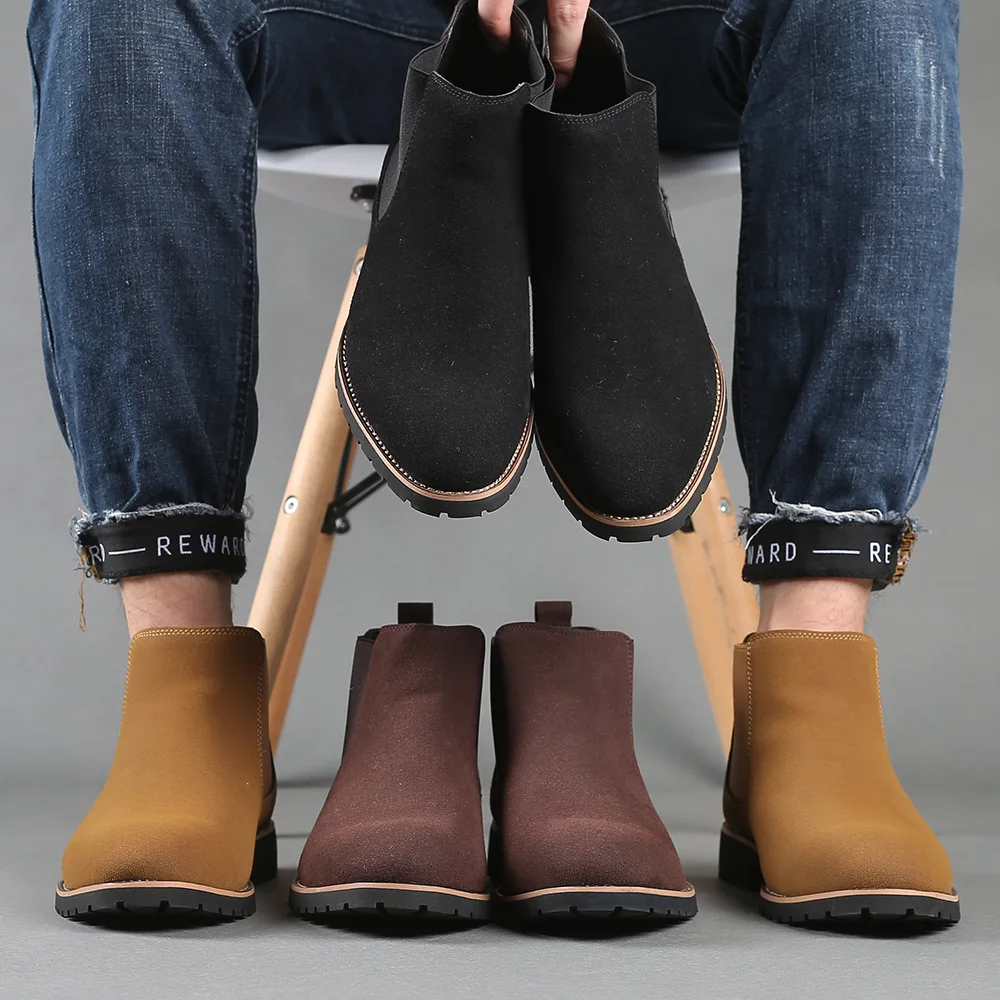 Botas de tobillo para hombre,  - Chelsea Boots Men reseña y precio