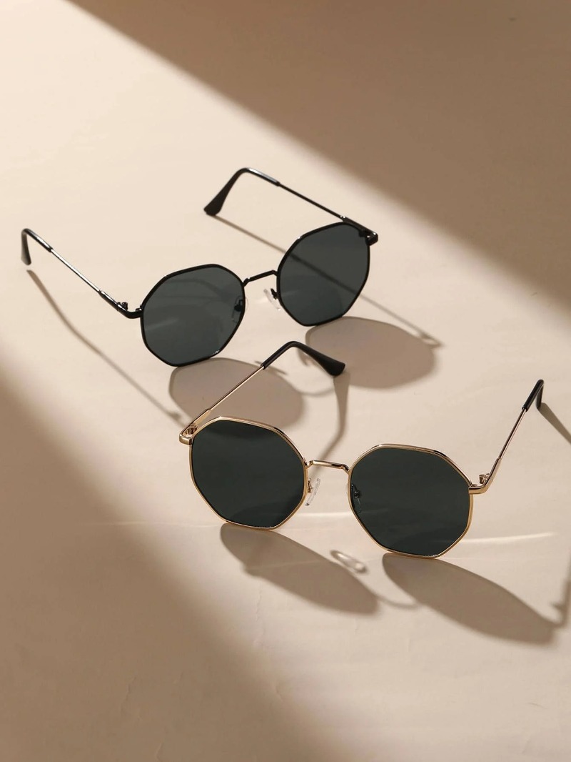 1/3 Uds. Gafas de sol con mont - Men'S Fashion Round Glasses reseña y precio