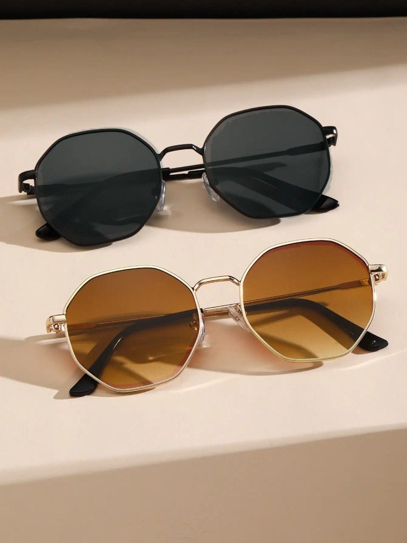 1/3 Uds. Gafas de sol con mont - Men'S Fashion Round Glasses reseña y precio
